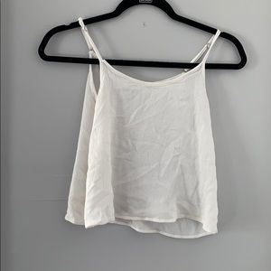 Sugar Rain Flowy White Tank Top
